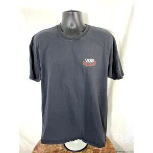 Vans Off The Wall Roses Logo T-Shirt Black Medium